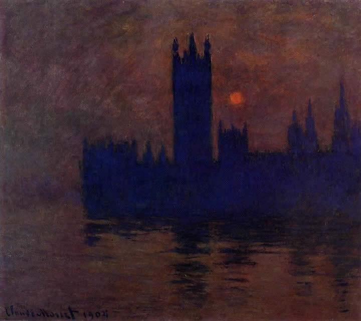 Claude Monet Houses of Parliament Sunset 2